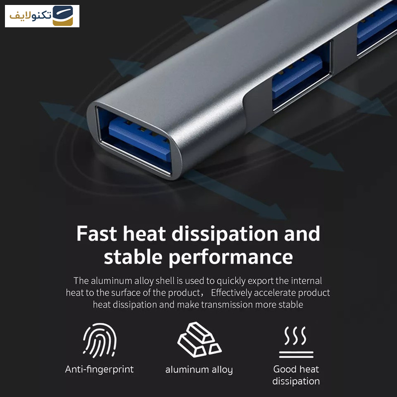 هاب 4 پورت USB کوتتسی مدل 83003