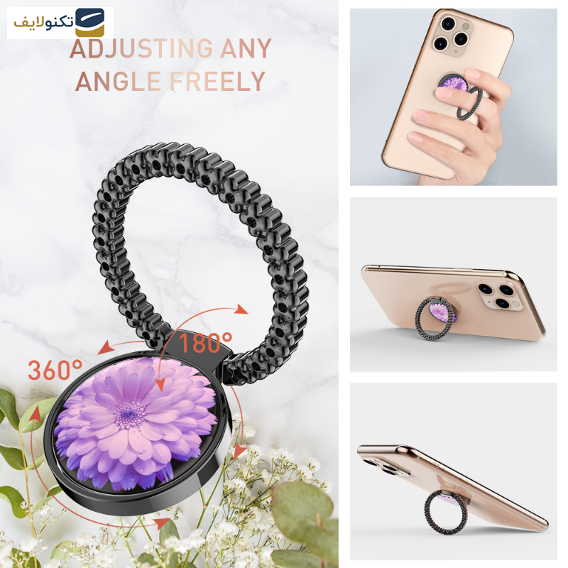 پایه نگهدارنده گوشی موبایل آها استایل مدل st11-Black