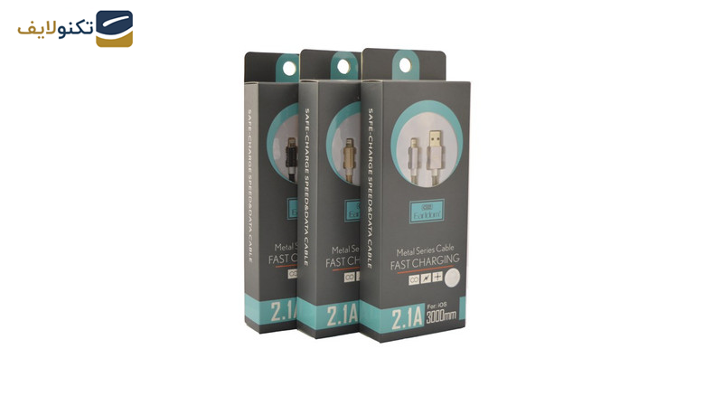 کابل تبدیل USB به لایتنینگ ارلدام مدل ET-011I طول 3 متر