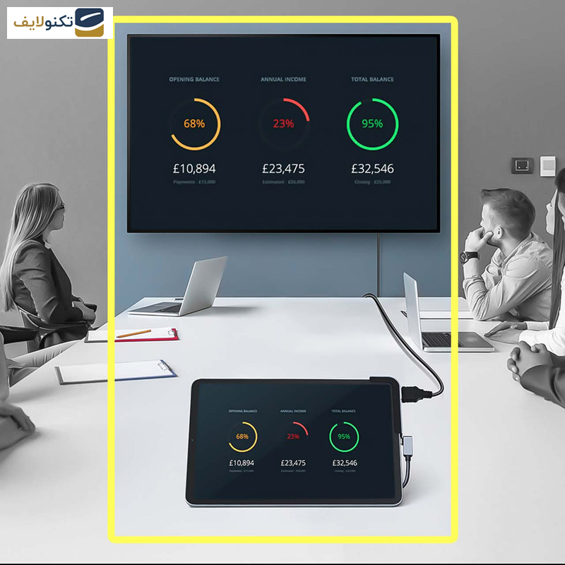 هاب 6 پورت USB-C باسئوس مدل CAHUB-WJ0G