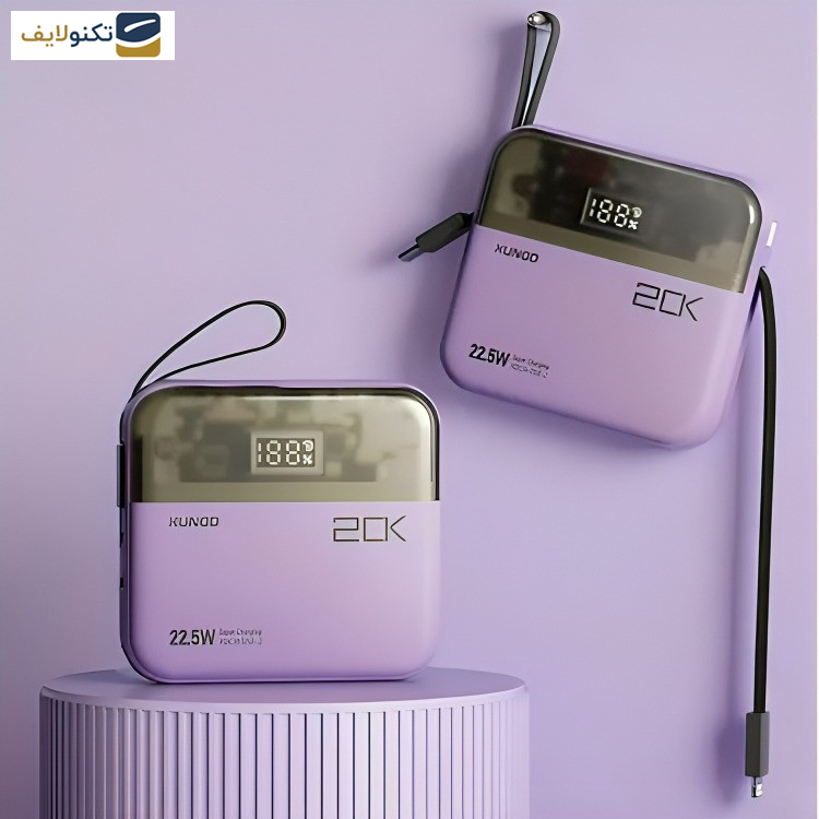 پاوربانک ژاند مدل 2Mini-XDCH-058 ظرفیت 20000 میلی آمپر ساعت