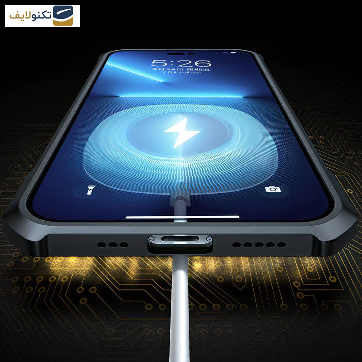 : کاور ژاند مدل Gold مناسب برای گوشی موبایل اپل iPhone 15