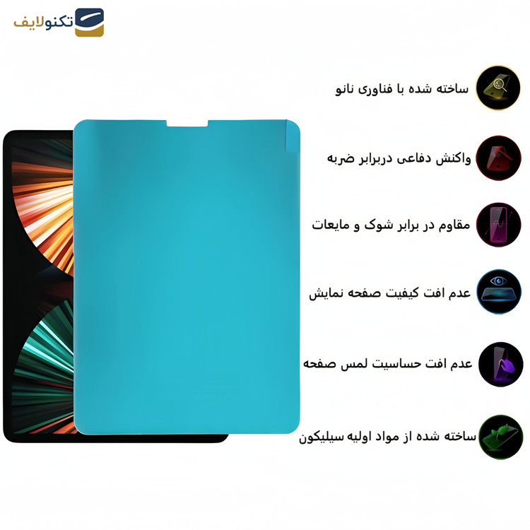 محافظ صفحه نمایش مات ژاند مدل Paper-Like مناسب برای تبلت اپل iPad Pro 11 (2018, 2020, 2021, 2022)/ Air 10.9 (2022)/ Air 4/ Air 5 محافظ صفحه نمایش مات ژاند مدل Paper-Like مناسب برای تبلت اپل iPad Pro 11 (2018, 2020, 2021, 2022)/ Air 10.9 (2022)/ Air 4/ Air 5