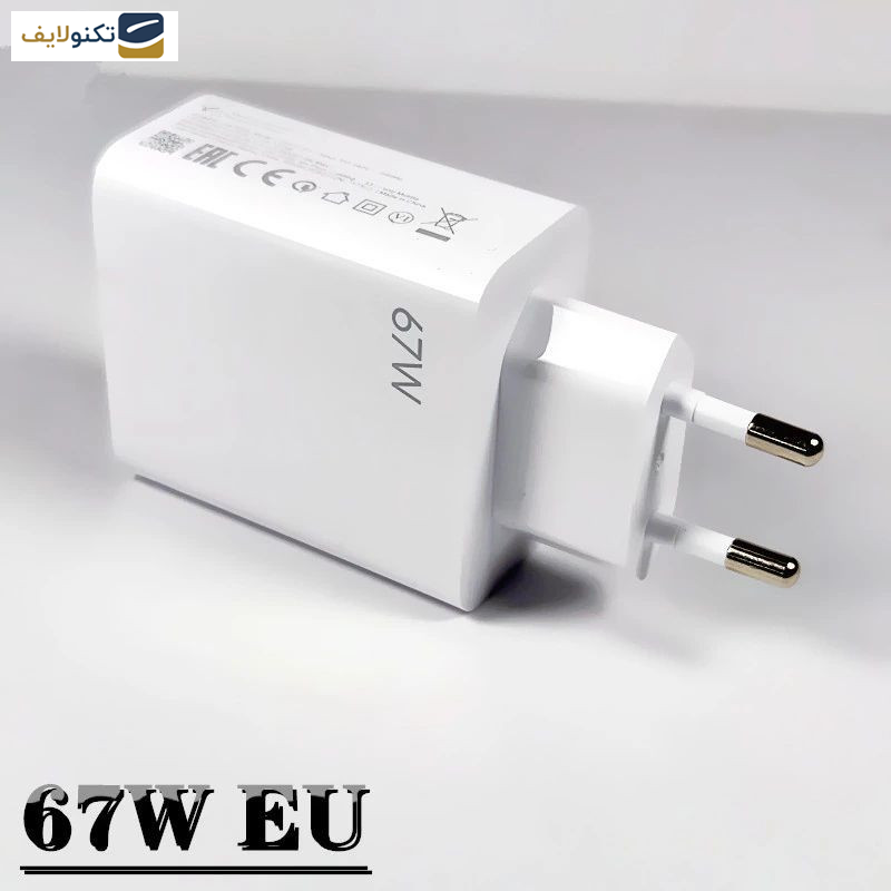 شارژر دیواری 67 وات ترانیو مدل EU2-C به همراه کابل USB-C شارژر دیواری 67 وات ترانیو مدل EU2-C به همراه کابل USB-C