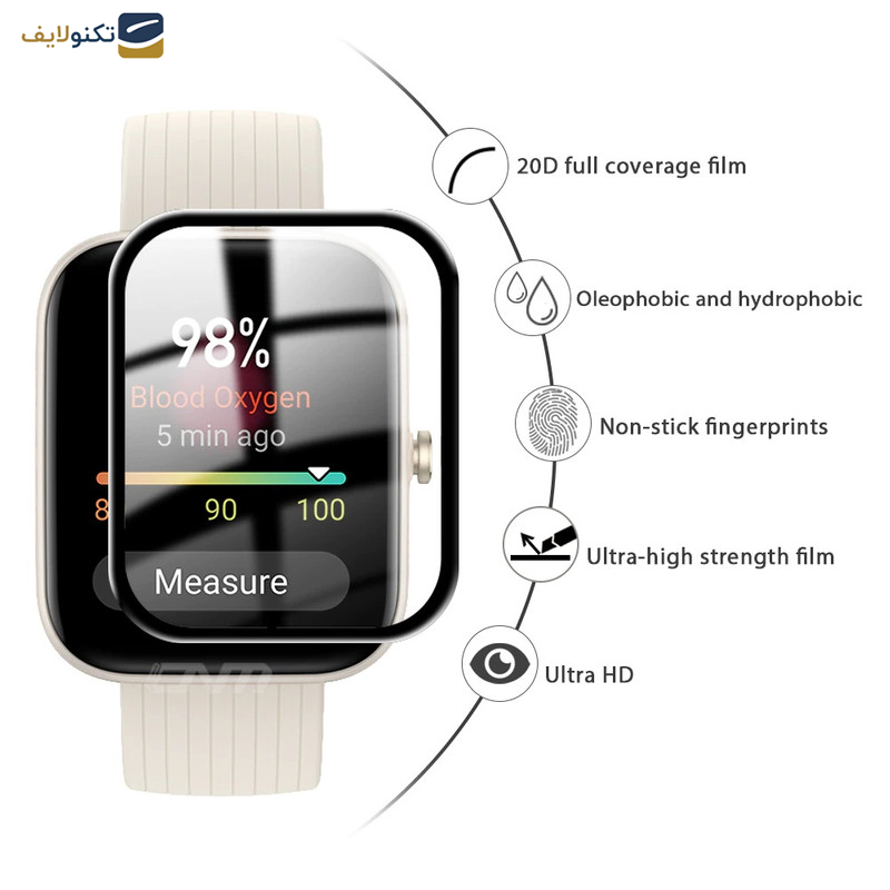 محافظ صفحه نمایش بادیگارد مدل PMMA مناسب برای ساعت هوشمند امیزفیت Huami Amazfit Bip 3 / Bip 3 Pro محافظ صفحه نمایش بادیگارد مدل PMMA مناسب برای ساعت هوشمند امیزفیت Huami Amazfit Bip 3 / Bip 3 Pro