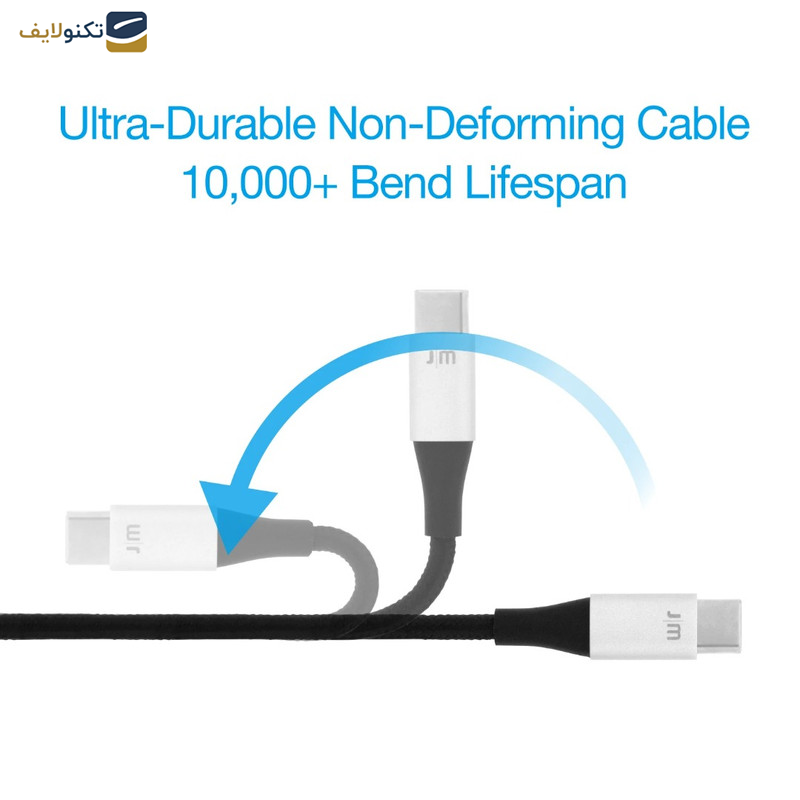 کابل تبدیل USB-C به لایتنینگ جاست موبایل مدل AluCable DC-612SI طول 1.2 متر کابل تبدیل USB-C به لایتنینگ جاست موبایل مدل AluCable DC-612SI طول 1.2 متر
