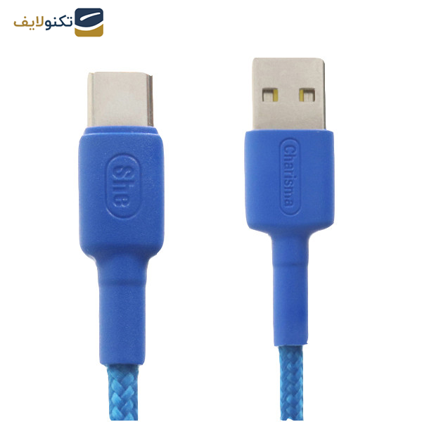 کابل تبدیل USB به USB-C شی کاریزما مدل مهرنام طول 1.2 متر کابل تبدیل USB به USB-C شی کاریزما مدل مهرنام طول 1.2 متر