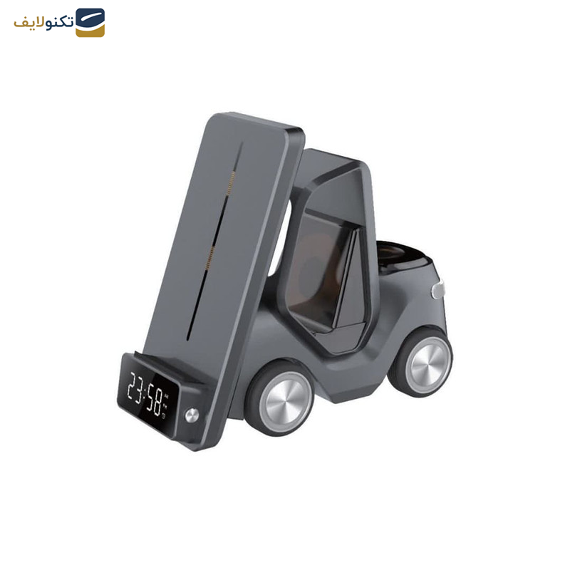 پایه نگهدارنده و شارژر بی سیم گوشی موبایل گرین لاین مدل Forklift 5 in 1 پایه نگهدارنده و شارژر بی سیم گوشی موبایل گرین لاین مدل Forklift 5 in 1