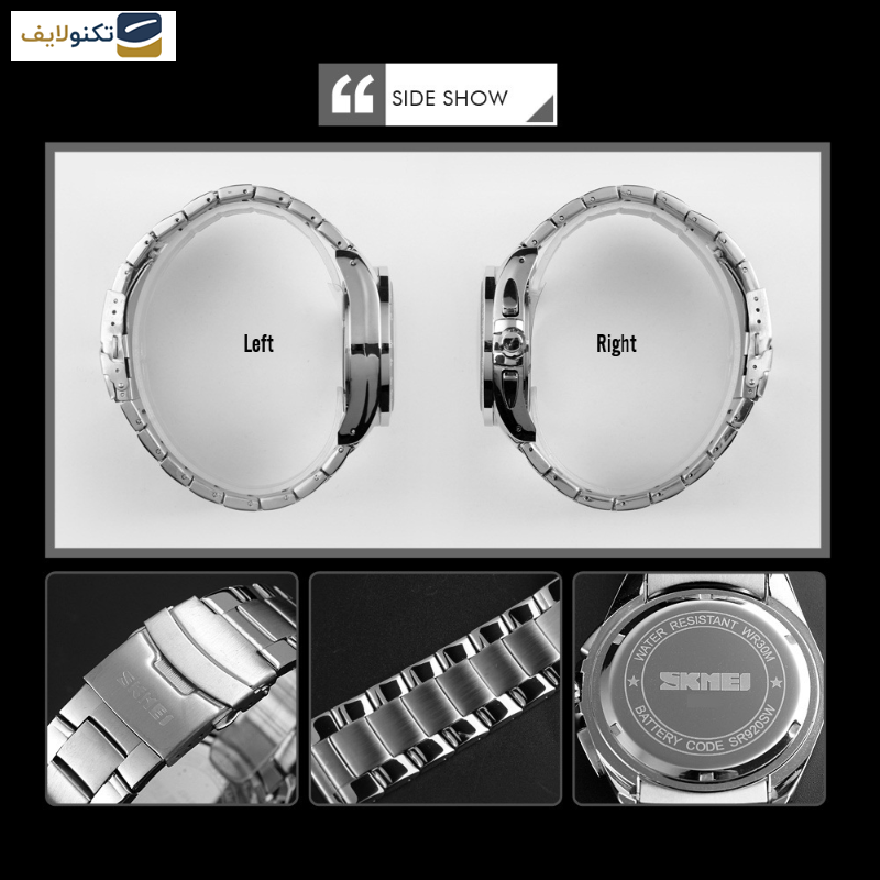 ساعت مچی عقربهای مردانه اسکمی مدل 9259BK ساعت مچی عقربهای مردانه اسکمی مدل 9259BK