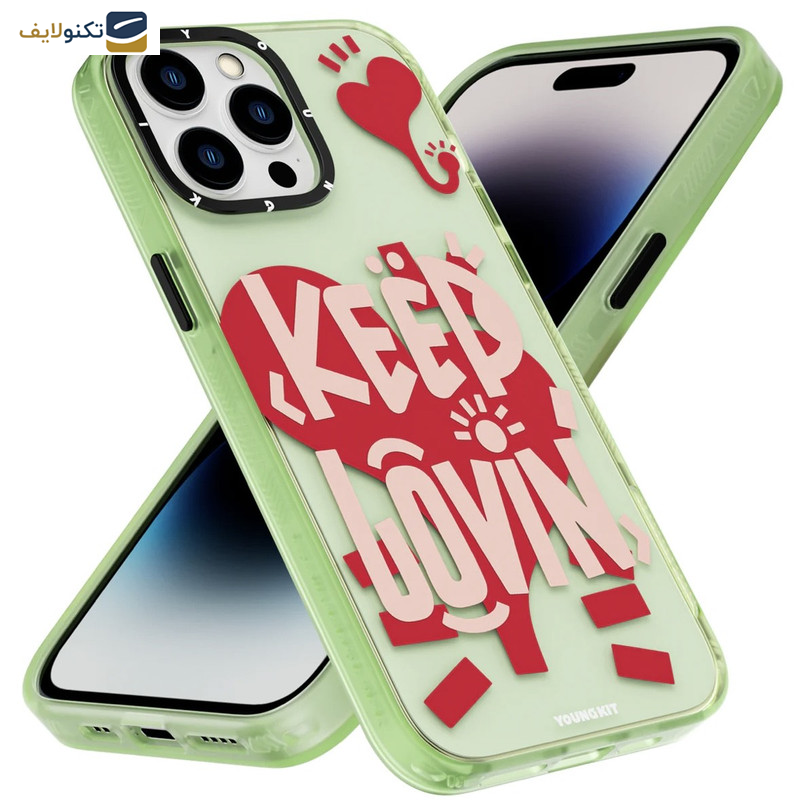 کاور یانگ  کیت مدل آرت عشق مناسب برای گوشی موبایل اپل iphone13pro