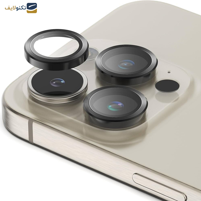 محافظ لنز دوربین گرین لاین مدل HD Plus مناسب برای گوشی موبایل اپل iPhone 15 Pro / 15 Pro Max