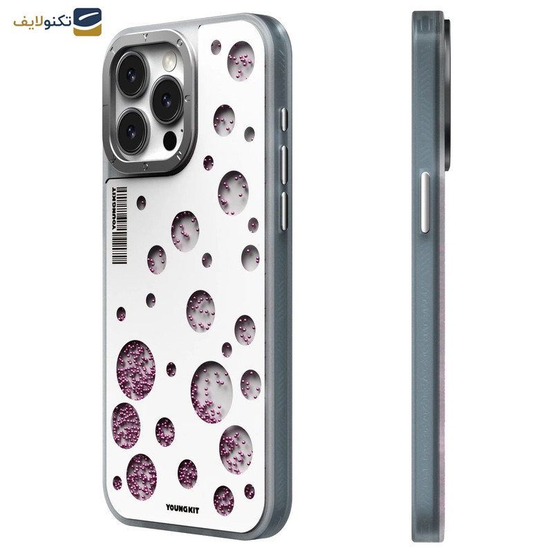 کاور یانگ کیت مدل Polka Dots Quicksand Magsafe مناسب برای گوشی موبایل اپل iphone 15promax
