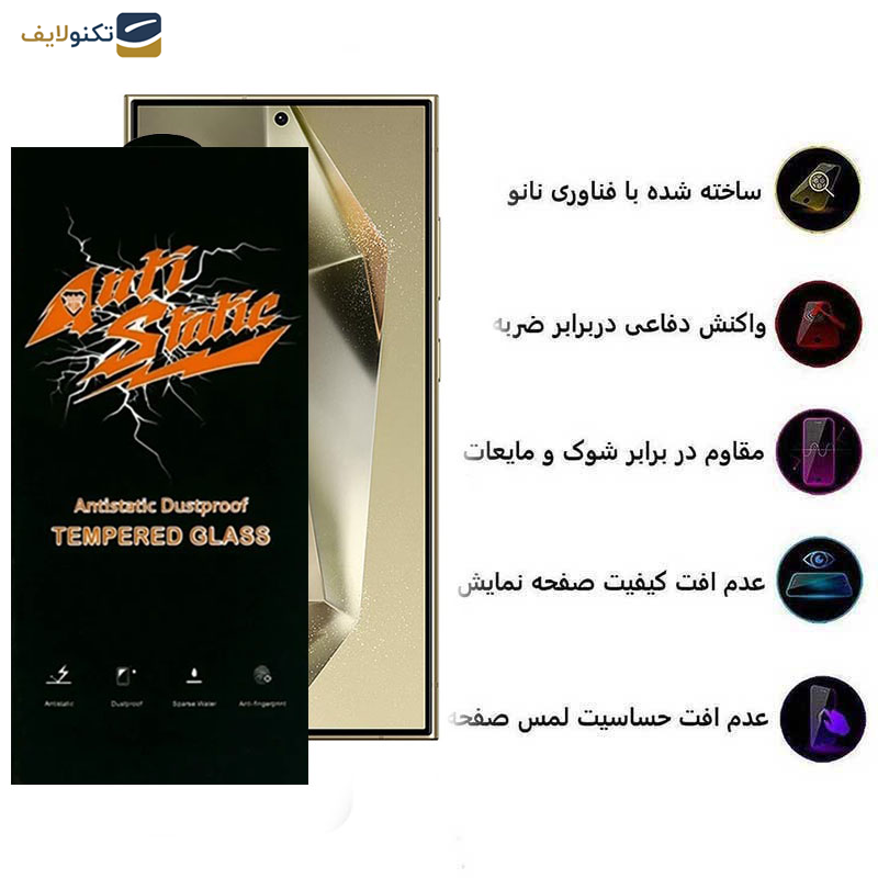 محافظ صفحه نمایش اِپیکوی مدل Antistatic Dustproof مناسب برای گوشی موبایل سامسونگ Galaxy S24 Ultra محافظ صفحه نمایش اِپیکوی مدل Antistatic Dustproof مناسب برای گوشی موبایل سامسونگ Galaxy S24 Ultra