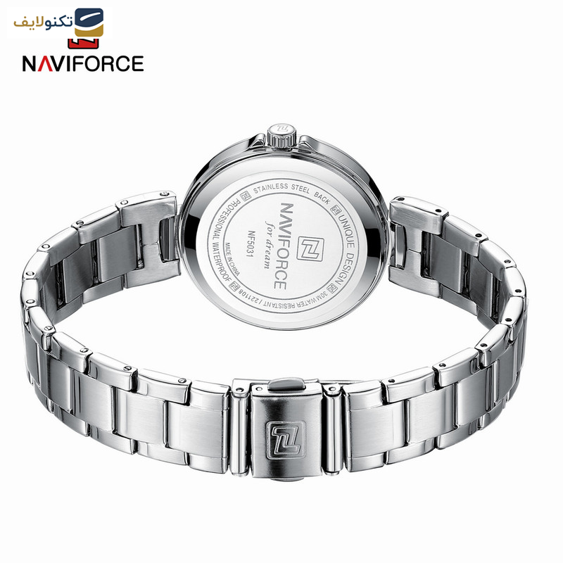 ساعت مچی عقربه ای زنانه نیوی فورس مدل NF5031 GS ساعت مچی عقربه ای زنانه نیوی فورس مدل NF5031 GS