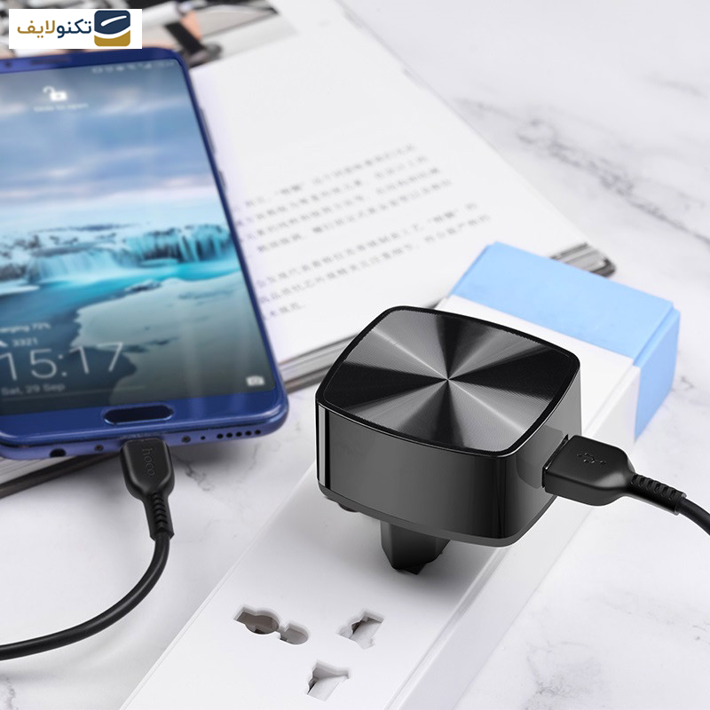 شارژر دیواری هوکو مدل C70A به همراه کابل تبدیل microUSB شارژر دیواری هوکو مدل C70A به همراه کابل تبدیل microUSB