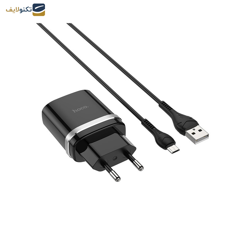 شارژر دیواری هوکو مدل C12Q به همراه کابل تبدیل microUSB شارژر دیواری هوکو مدل C12Q به همراه کابل تبدیل microUSB