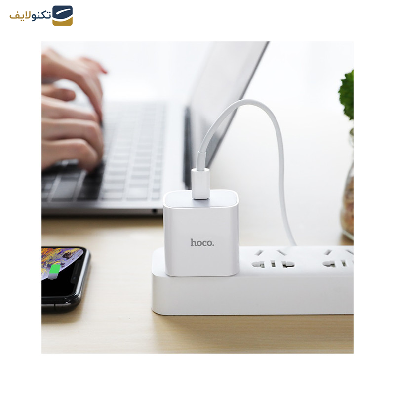 شارژر دیواری 20 وات هوکو مدل C76 PD به همراه کابل لایتنینگ شارژر دیواری 20 وات هوکو مدل C76 PD به همراه کابل لایتنینگ