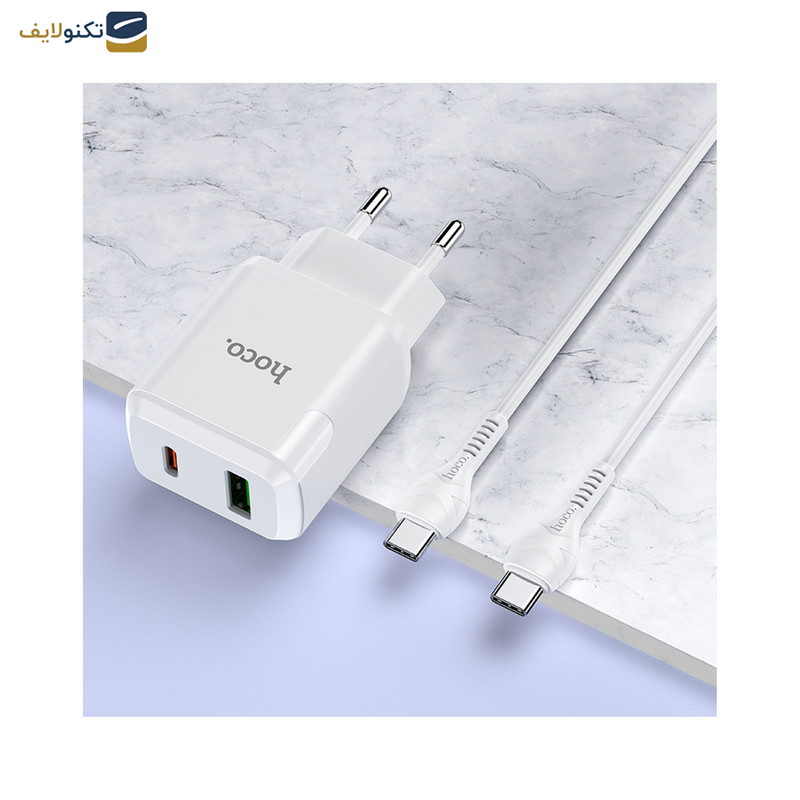 شارژر دیواری هوکو مدل N5 PD 20W+QC3.0 به همراه کابل USB-C شارژر دیواری هوکو مدل N5 PD 20W+QC3.0 به همراه کابل USB-C