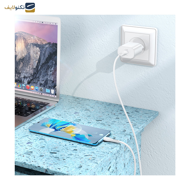 شارژر دیواری هوکو مدل N22 PD 25W به همراه کابل تبدیلUSB-C شارژر دیواری هوکو مدل N22 PD 25W به همراه کابل تبدیلUSB-C