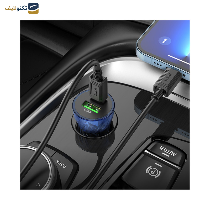 شارژر فندکی 30 وات هوکو مدل Z47A PD+QC3.0