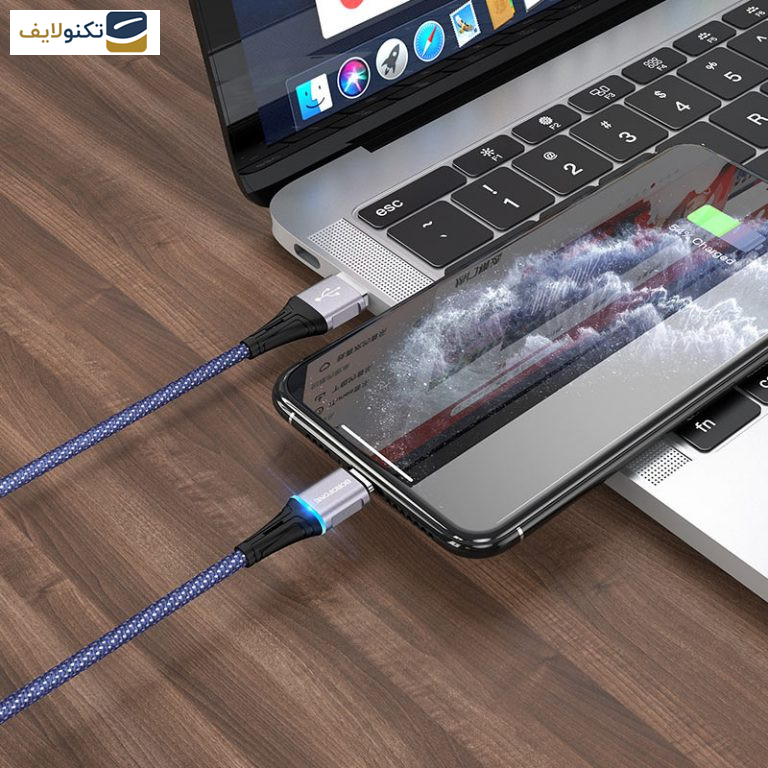 کابل تبدیل USB به لایتنینگ بروفون مدل bu25 طول 1.2 متر کابل تبدیل USB به لایتنینگ بروفون مدل bu25 طول 1.2 متر