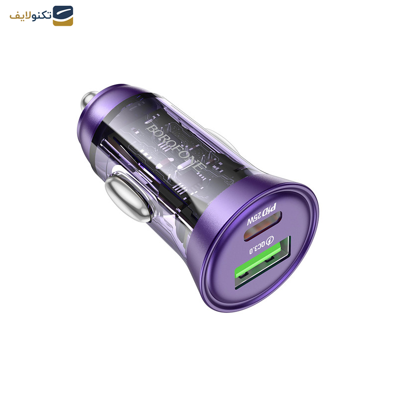 شارژر فندکی 25 وات بروفون مدل BZ26A PD+QC3.0