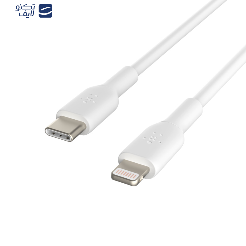کابل تبدیل USB-C به لایتنینگ بلکین مدل CAA003bt1MWH Fast Charge به طول 1 متر کابل تبدیل USB-C به لایتنینگ بلکین مدل CAA003bt1MWH Fast Charge به طول 1 متر