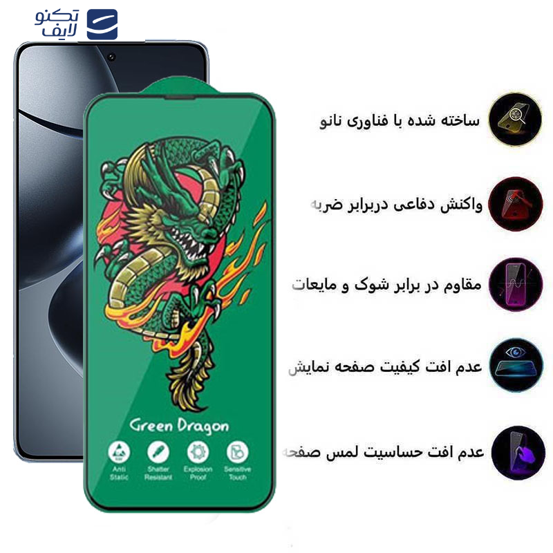 محافظ صفحه نمایش اپیکوی مدل Green Dragon ExplosionProof مناسب برای گوشی موبایل شیائومی 14T Pro / 14T / Redmi K70 Ultra محافظ صفحه نمایش اپیکوی مدل Green Dragon ExplosionProof مناسب برای گوشی موبایل شیائومی 14T Pro / 14T / Redmi K70 Ultra