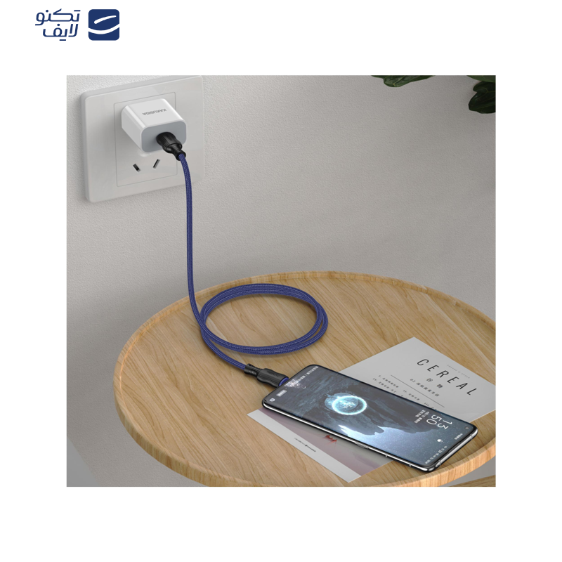 کابل USB-C کاکوسیگا مدل KSC -807 طول 1 متر کابل USB-C کاکوسیگا مدل KSC -807 طول 1 متر