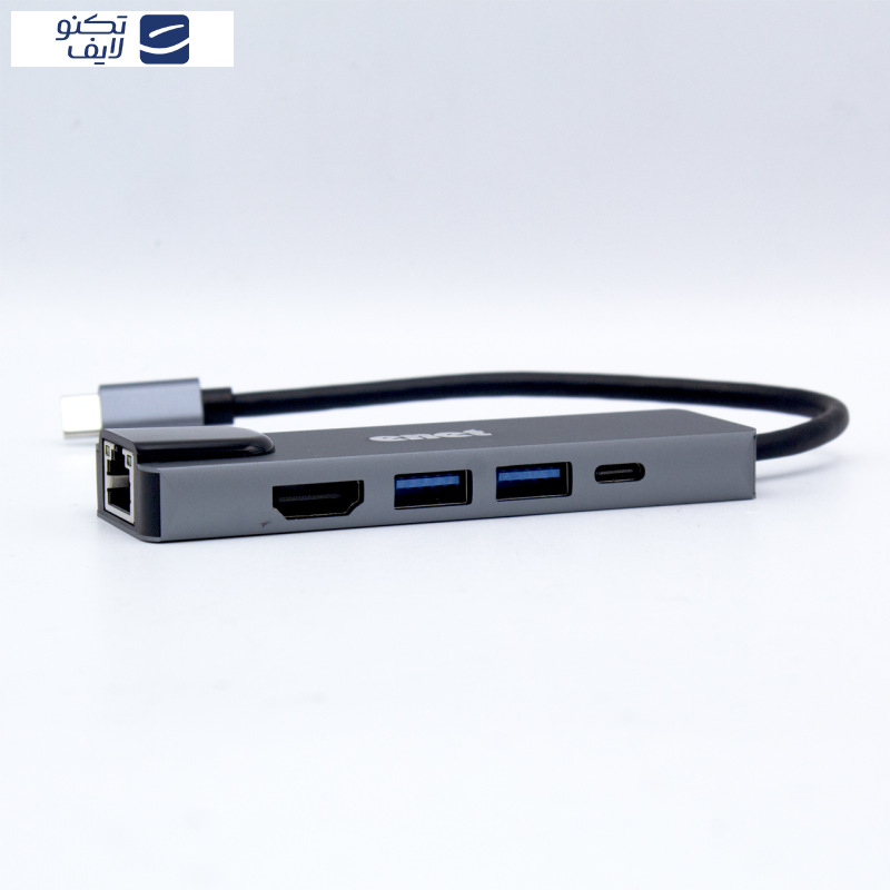 هاب 5 پورت USB-C اینت مدل EN-CoT7016 هاب 5 پورت USB-C اینت مدل EN-CoT7016