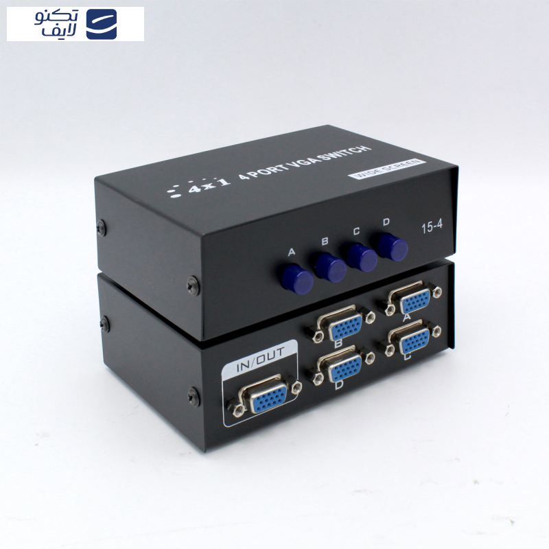 سوییچ چهار پورت VGA ای نت مدل En-SV4m سوییچ چهار پورت VGA ای نت مدل En-SV4m