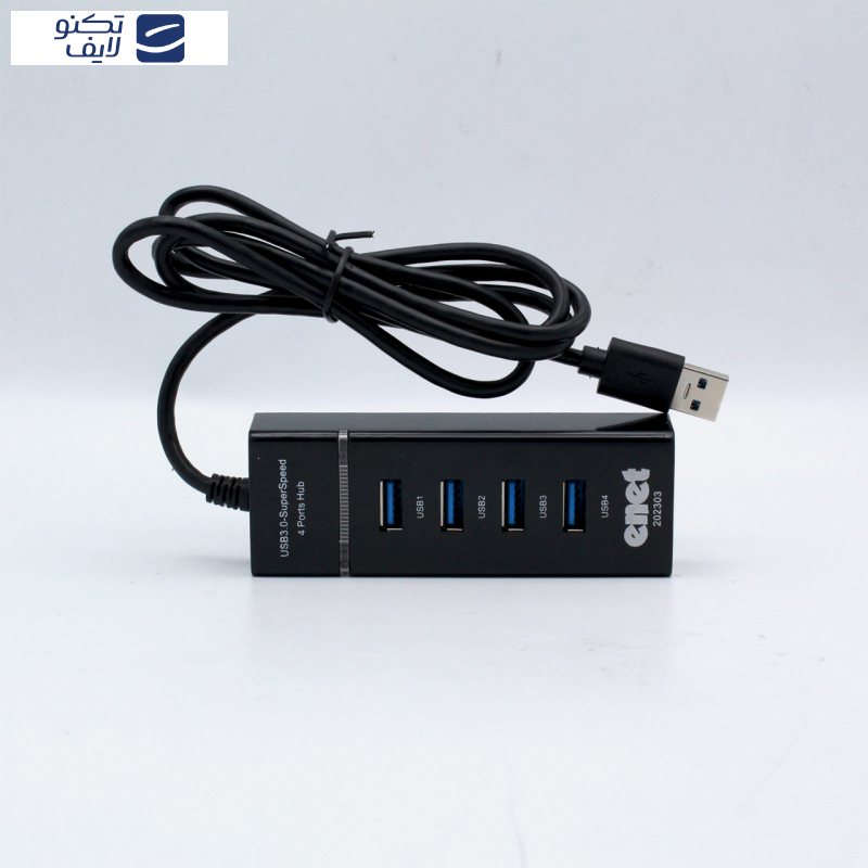 هاب چهار پورت USB 3.0 ای نت مدل En-HT24D120 هاب چهار پورت USB 3.0 ای نت مدل En-HT24D120