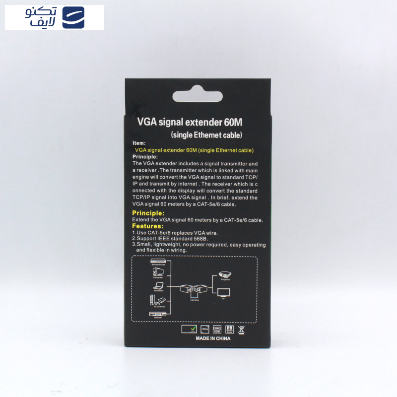 اکستندر VGA تحت شبکه ای نت مدل En-ExV60m بسته 2 عددی اکستندر VGA تحت شبکه ای نت مدل En-ExV60m بسته 2 عددی