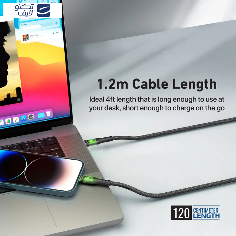 کابل USB-C به لایتنینگ پرومیت مدل TRANSLINE-CI.BLACK طول 1.2 متر کابل USB-C به لایتنینگ پرومیت مدل TRANSLINE-CI.BLACK طول 1.2 متر