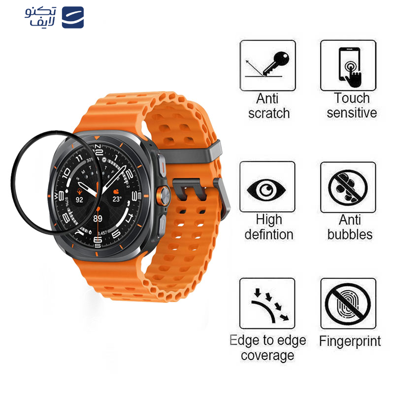 محافظ صفحه نمایش بوف مدل Full glue مناسب برای ساعت هوشمند سامسونگ Galaxy Watch 7 Ultra 47mm محافظ صفحه نمایش بوف مدل Full glue مناسب برای ساعت هوشمند سامسونگ Galaxy Watch 7 Ultra 47mm