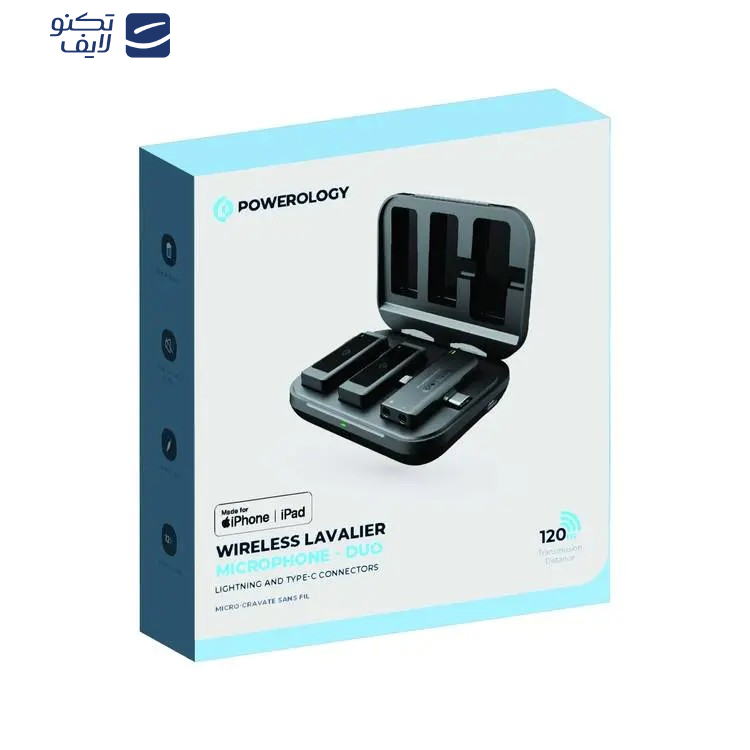 ست میکروفن بی سیم پاورولوجی مدل Lavalier -Duo -PWmic2 ست میکروفن بی سیم پاورولوجی مدل Lavalier -Duo -PWmic2
