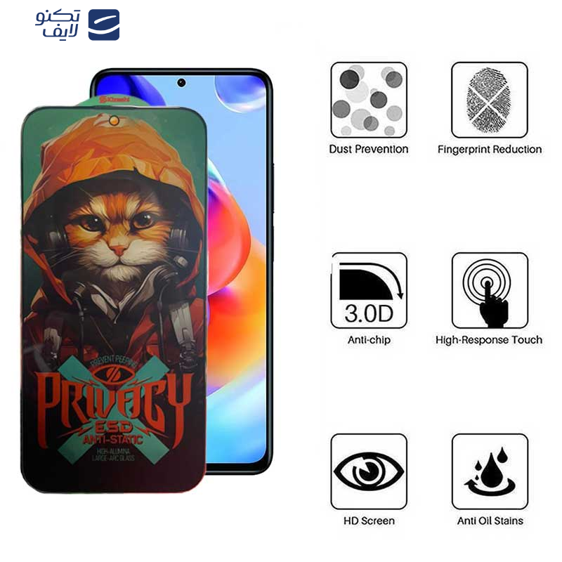 محافظ صفحه نمایش حریم شخصی اپیکوی مدل Privacy Hoodie Cat مناسب برای گوشی موبایل شیائومی Redmi Note 11 Pro Plus 5G (China) / Note 11 Pro Plus 5G (India) / Note 11 Pro 5G (China) / Note 11 Pro 4G-5G محافظ صفحه نمایش حریم شخصی اپیکوی مدل Privacy Hoodie Cat مناسب برای گوشی موبایل شیائومی Redmi Note 11 Pro Plus 5G (China) / Note 11 Pro Plus 5G (India) / Note 11 Pro 5G (China) / Note 11 Pro 4G-5G