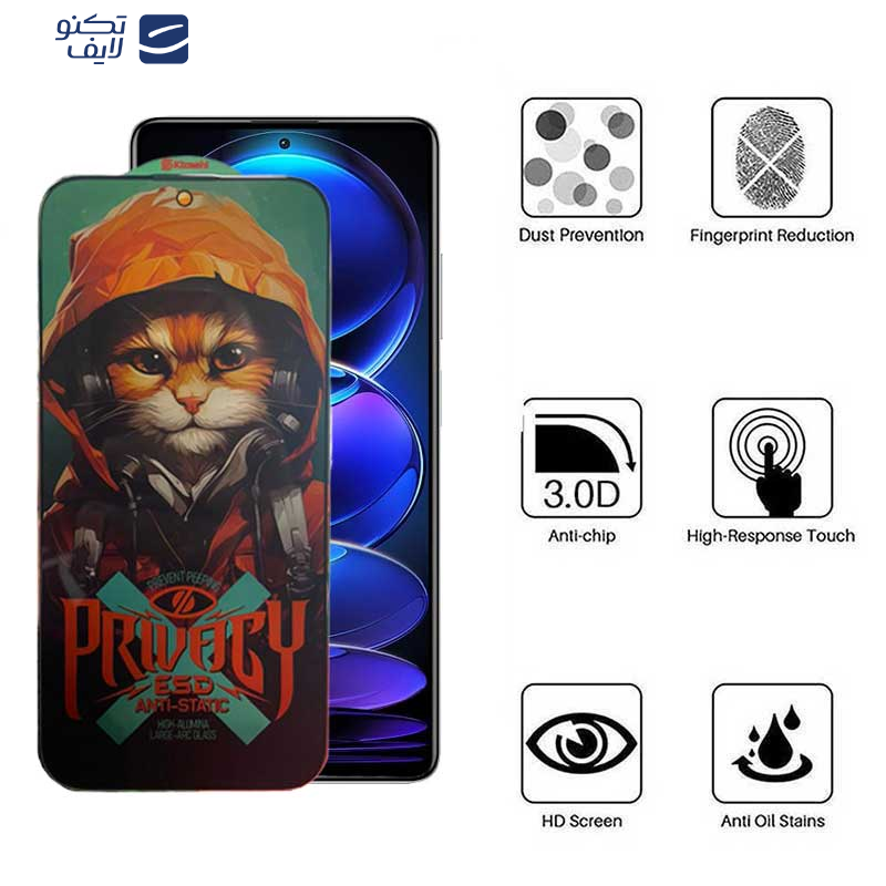 محافظ صفحه نمایش حریم شخصی اپیکوی مدل Privacy Hoodie Cat مناسب برای گوشی موبایل شیائومی Redmi Note 12 Pro Plus/ Note 12 Pro 5G /Note 12 Pro 4G/ Note 12 5G /Note 12 4G/Note 12 (China) محافظ صفحه نمایش حریم شخصی اپیکوی مدل Privacy Hoodie Cat مناسب برای گوشی موبایل شیائومی Redmi Note 12 Pro Plus/ Note 12 Pro 5G /Note 12 Pro 4G/ Note 12 5G /Note 12 4G/Note 12 (China)