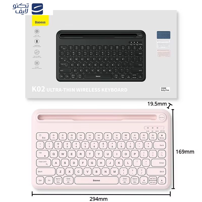 کیبورد بیسوس مدل BS-K02 Z0012MK کیبورد بیسوس مدل BS-K02 Z0012MK