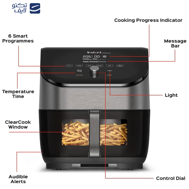 سرخ کن بدون روغن اینستنت مدل Vortex Plus Clear Cook 6 سرخ کن بدون روغن اینستنت مدل Vortex Plus Clear Cook 6