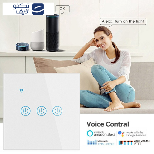 کلید تک پل مدل لمسی smart c1 کلید تک پل مدل لمسی smart c1
