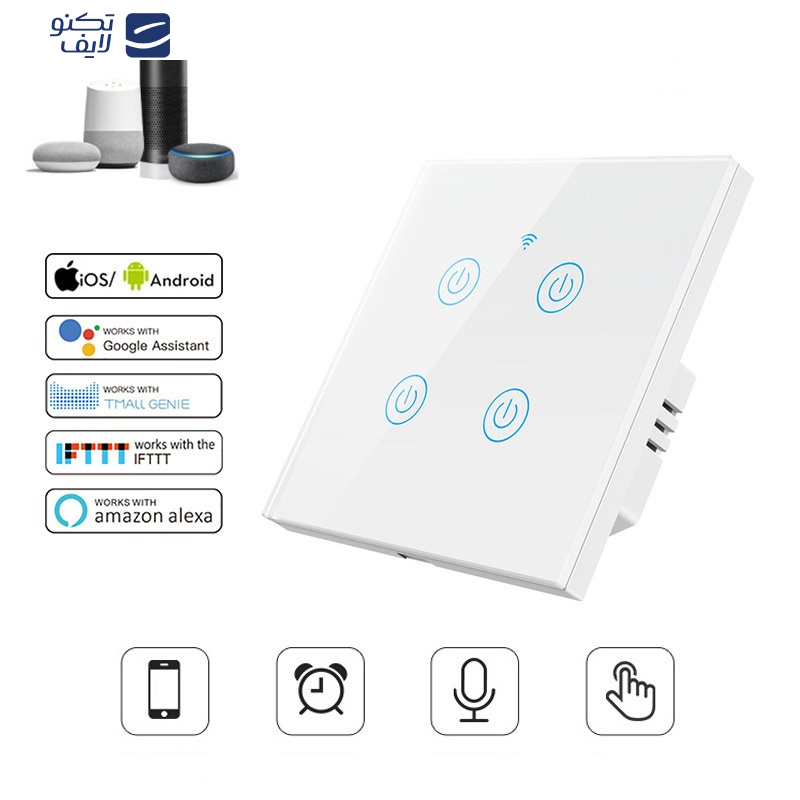 کلید چهار پل مدل لمسی smart c4 کلید چهار پل مدل لمسی smart c4