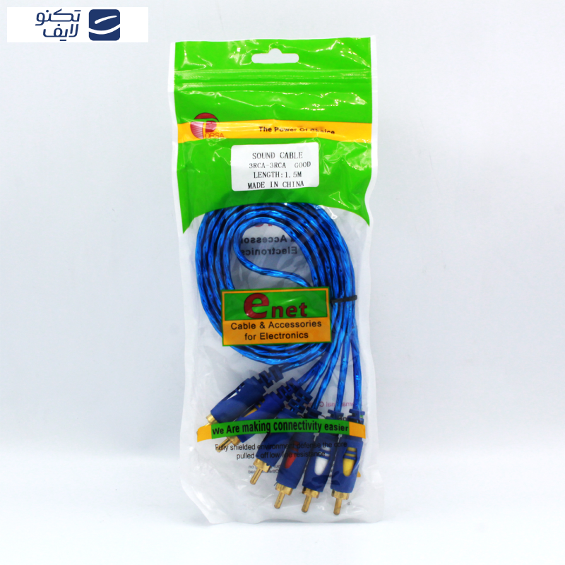 کابل 3 به 3 RCA ای نت مدل En-Av0150SH طول 1.5 متر کابل 3 به 3 RCA ای نت مدل En-Av0150SH طول 1.5 متر
