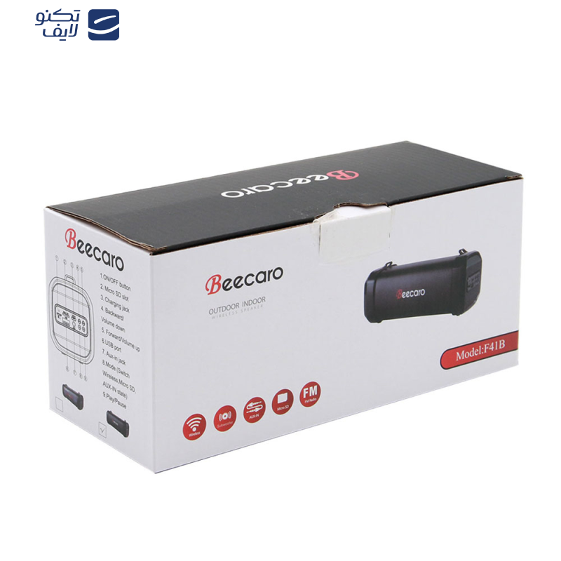 اسپیکر بلوتوثی قابل حمل بیکارو مدل F41B اسپیکر بلوتوثی قابل حمل بیکارو مدل F41B