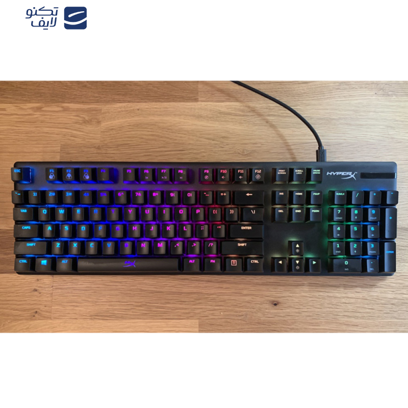 کیبورد مخصوص بازی هایپرایکس مدل HyperX keyboard Alloy Origins RGB Mechanical Tactile switch 