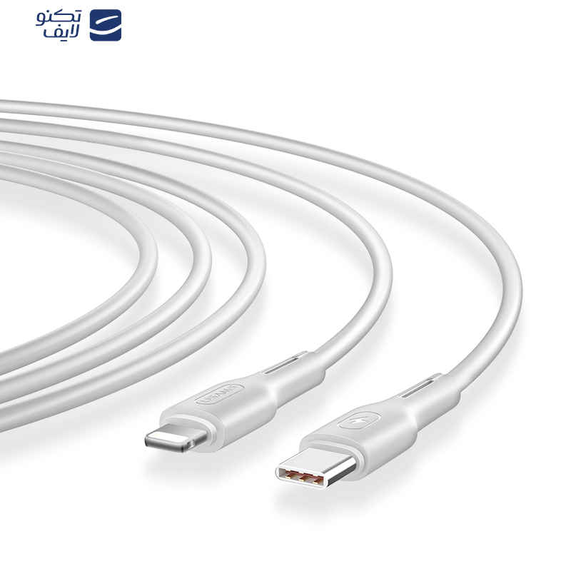 کابل تبدیل USB-C به لایتنینگ یوسمز مدل U43 SJ406 طول 1.2 متر کابل تبدیل USB-C به لایتنینگ یوسمز مدل U43 SJ406 طول 1.2 متر