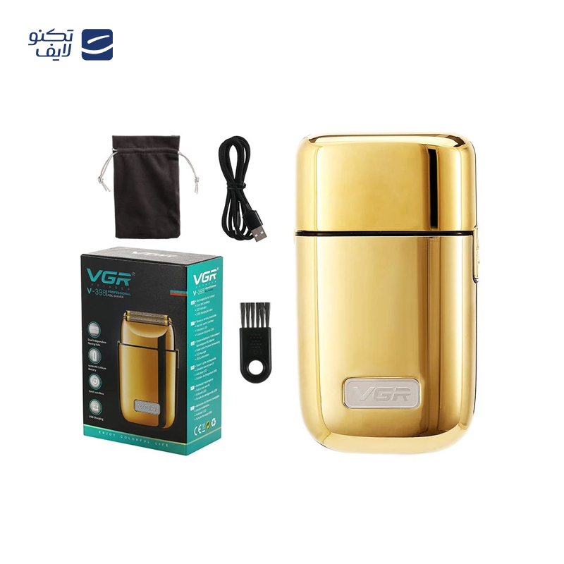 ماشین اصلاح موی صورت وی جی ار مدل V 398، اصلاح به صورت صفر زن، منبع انرژی باتری، تکنولوژی اصلاح به صورت فویلی، مدت زمان شارژ 120 دقیقه و مدت زمان استفاده پس از شارژ 120 دقیقه، به همراه کیف نگهداری، برس تمیزکننده، قابل استفاده به صورت با سیم و بی سیم ماشین اصلاح موی صورت وی جی ار مدل V 398، اصلاح به صورت صفر زن، منبع انرژی باتری، تکنولوژی اصلاح به صورت فویلی، مدت زمان شارژ 120 دقیقه و مدت زمان استفاده پس از شارژ 120 دقیقه، به همراه کیف نگهداری، برس تمیزکننده، قابل استفاده به صورت با سیم و بی سیم