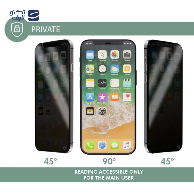 gallery-محافظ صفحه نمایش حریم شخصی گوشی اپل iPhone 13 Pro Max فورس مدل FGOGIP1367PRIV Flat Private copy.png