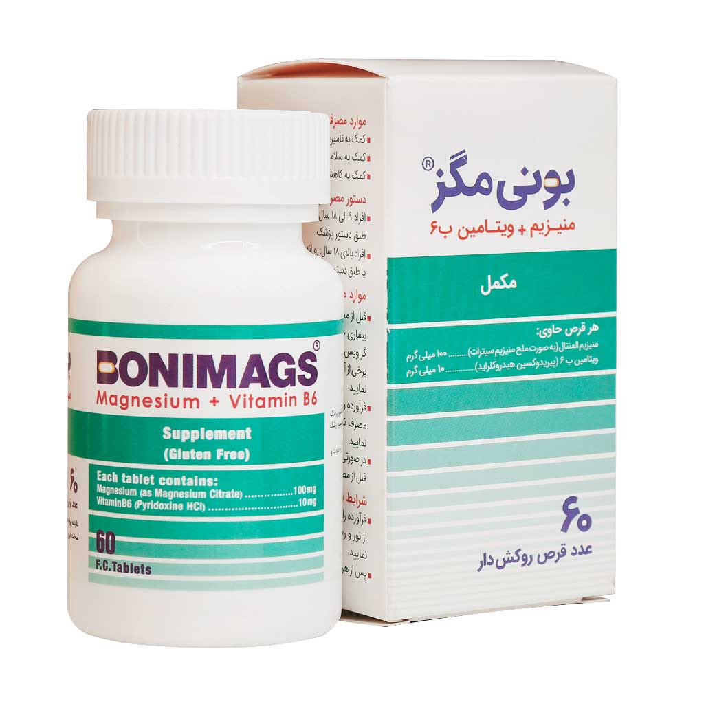 قرص بونی مگز کیمیا آرا 60 عدد قرص بونی مگز کیمیا آرا 60 عدد