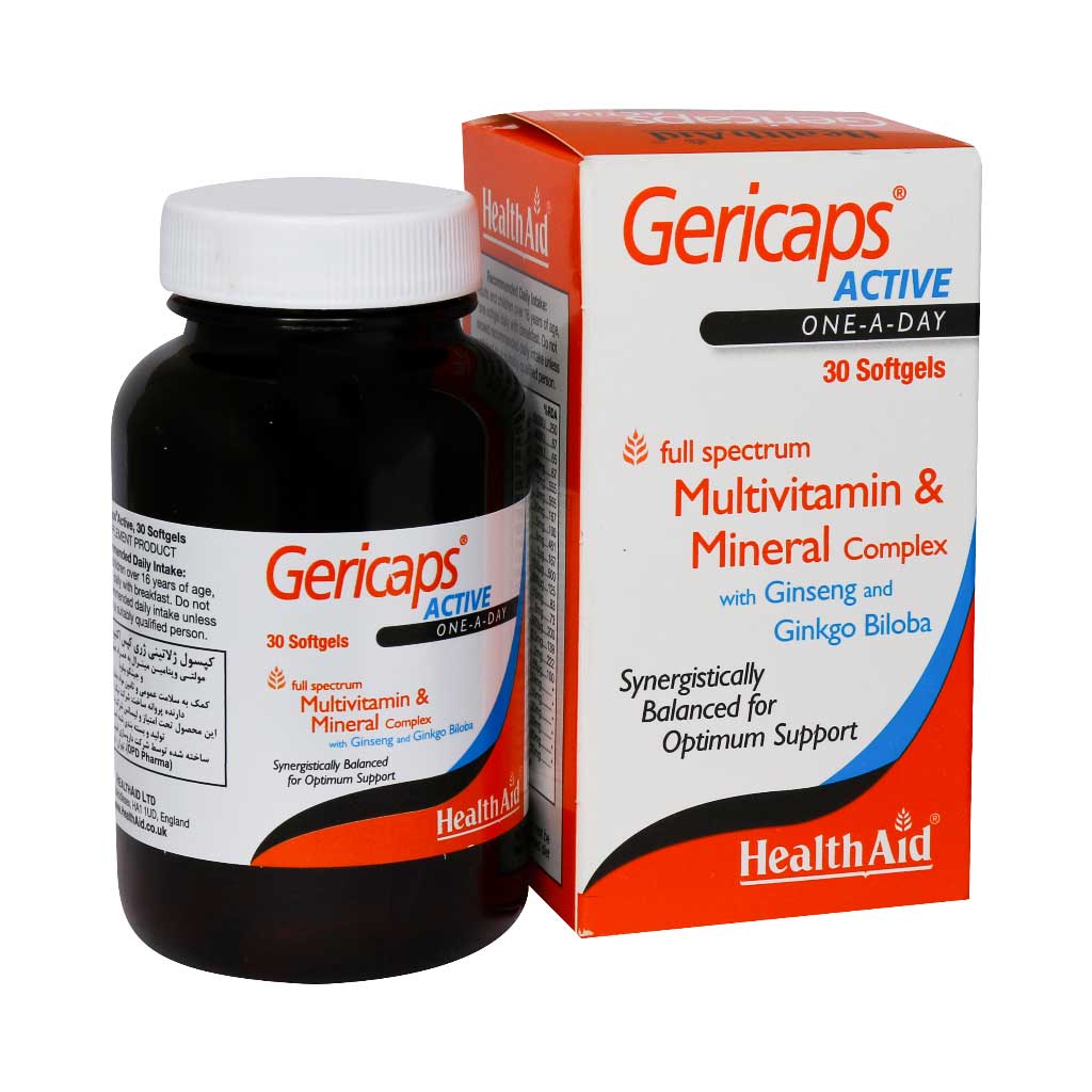 کپسول ژلاتینی ژری کپس اکتیو هلث اید 30 عدد کپسول ژلاتینی ژری کپس اکتیو هلث اید 30 عدد